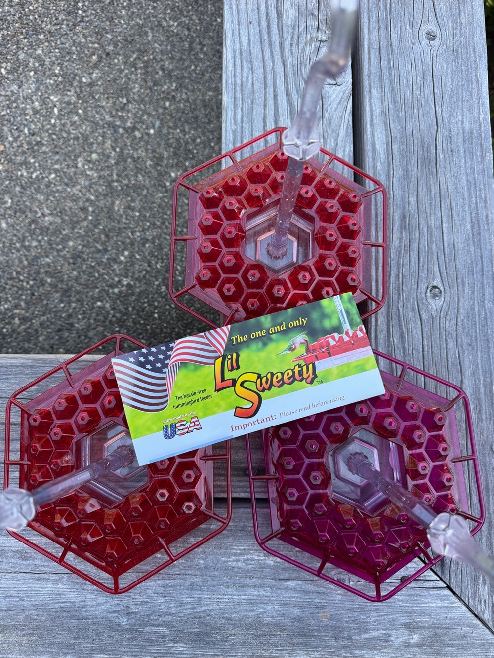 3 Set - Hummingbird Feeders